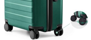 Большой чемодан Xiaomi Ninetygo Rhine PRO plus на 105 л из поликарбоната Черный
