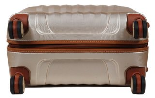 Большой элитный чемодан 113 л Roncato UNO ZIP Deluxe, бежевый