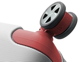 Большой элитный чемодан 80 л Roncato Uno SL Red/Silver