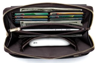 Великий чоловічий клатч Tiding Bag Коричневий