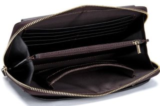 Великий чоловічий клатч Tiding Bag Коричневий