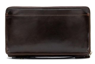 Великий чоловічий клатч Tiding Bag Коричневий