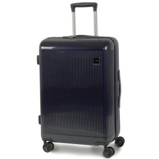 Большой пластиковый чемодан 75 л Rock Windsor (M) Navy
