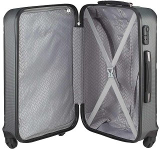 Большой пластиковый чемодан 93 л Travelite YAMBA Anthracite