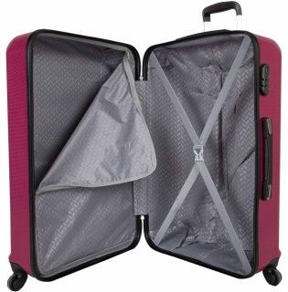 Большой пластиковый чемодан 93 л Travelite YAMBA Berry