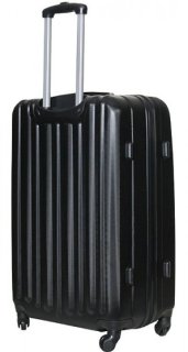 Большой пластиковый чемодан 94 л Vip Collection Panama 28 Black