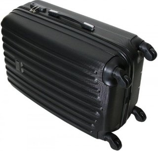 Большой пластиковый чемодан 94 л Vip Collection Panama 28 Black
