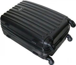 Большой пластиковый чемодан 94 л Vip Collection Panama 28 Black