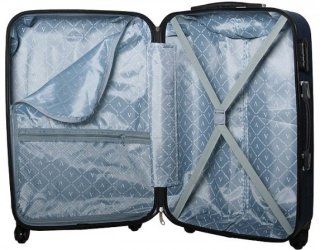 Большой пластиковый чемодан 96 л Vip Collection Benelux 28 Navy
