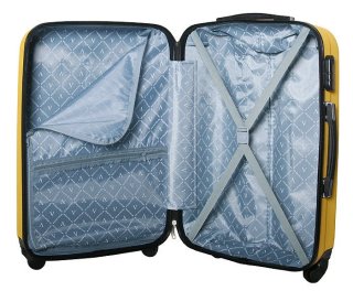 Большой пластиковый чемодан 96 л Vip Collection Benelux 28 Yellow