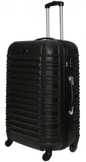 Большой пластиковый чемодан 96 л Vip Collection Nevada 28 Black