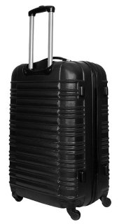 Большой пластиковый чемодан 96 л Vip Collection Nevada 28 Black