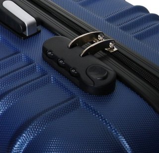 Большой пластиковый чемодан 96 л Vip Collection Nevada 28 Blue