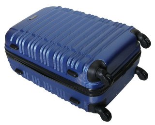 Большой пластиковый чемодан 96 л Vip Collection Nevada 28 Blue