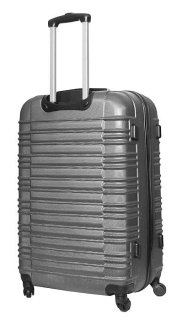 Большой пластиковый чемодан 96 л Vip Collection Nevada 28 Silver