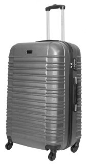 Большой пластиковый чемодан 96 л Vip Collection Nevada 28 Silver