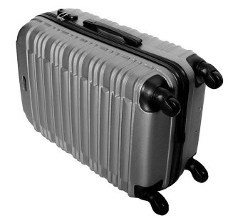 Большой пластиковый чемодан 96 л Vip Collection Nevada 28 Silver