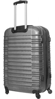 Большой пластиковый чемодан 96 л Vip Collection Nevada 28 Silver
