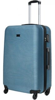 Большой пластиковый чемодан 96 л Vip Collection Sierra Madre 28 Blue