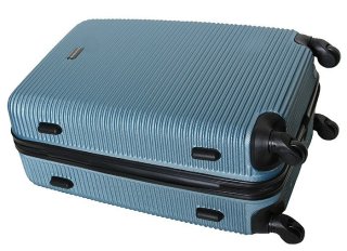 Большой пластиковый чемодан 96 л Vip Collection Sierra Madre 28 Blue