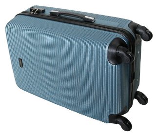 Большой пластиковый чемодан 96 л Vip Collection Sierra Madre 28 Blue