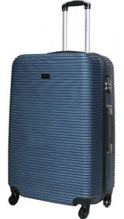 Большой пластиковый чемодан 96 л Vip Collection Sierra Madre 28 Navy