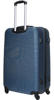 Большой пластиковый чемодан 96 л Vip Collection Sierra Madre 28 Navy