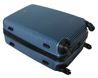 Большой пластиковый чемодан 96 л Vip Collection Sierra Madre 28 Navy