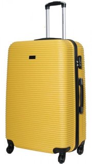 Большой пластиковый чемодан 96 л Vip Collection Sierra Madre 28 Yellow