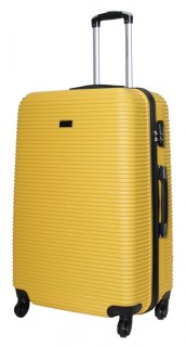 Большой пластиковый чемодан 96 л Vip Collection Sierra Madre 28 Yellow