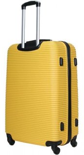 Большой пластиковый чемодан 96 л Vip Collection Sierra Madre 28 Yellow