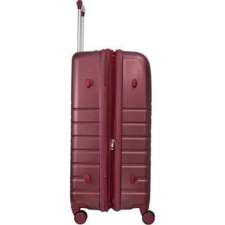 Большой пластиковый чемодан VIP XION на 115/129 л весом 5 кг Красный