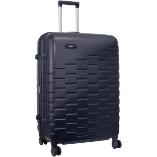 Большой пластиковый чемодан VIP XION на 115/129 л весом 5 кг Синий