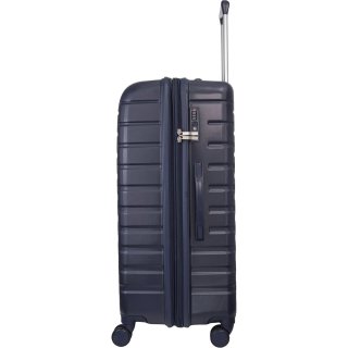 Большой пластиковый чемодан VIP XION на 115/129 л весом 5 кг Синий