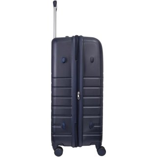 Большой пластиковый чемодан VIP XION на 115/129 л весом 5 кг Синий
