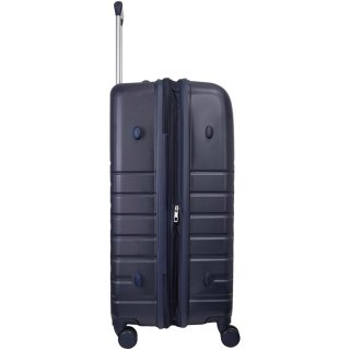 Большой пластиковый чемодан VIP XION на 115/129 л весом 5 кг Синий