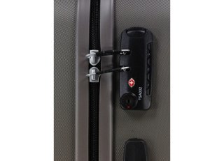 Большой поликарбонатный чемодан на 4-х колесах 100 л Roncato Kinetic, антрацит
