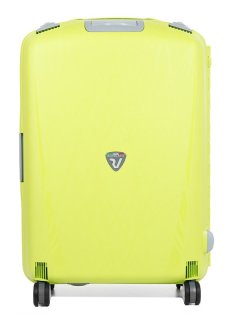 Большой полипропиленовый чемодан на 4-х колесах 90 л Roncato Light, лайм