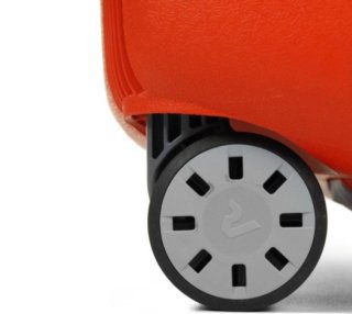 Велика поліпропіленова валіза на 4-х колесах 90 л Roncato Light, помаранчевий
