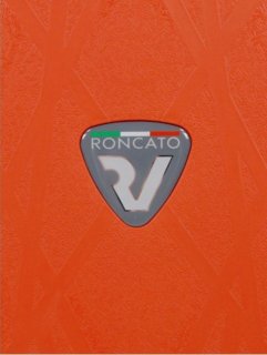 Велика поліпропіленова валіза на 4-х колесах 90 л Roncato Light, помаранчевий