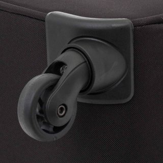 Большой тканевый чемодан 97/110 л Travelite Wave, черный