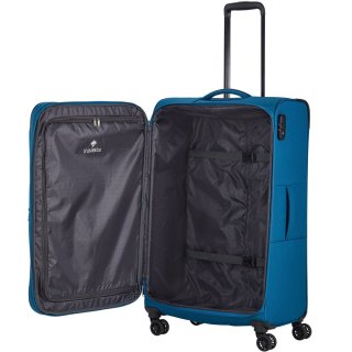 Большой тканевый чемодан Travelite Chios на 90/97 л весом 3,4 кг Синий