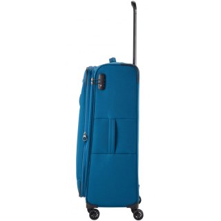 Большой тканевый чемодан Travelite Chios на 90/97 л весом 3,4 кг Синий