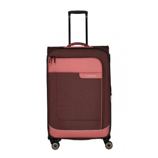 Большой тканевый чемодан Travelite Viia на 91/103 л весом 3,4 кг Розовый