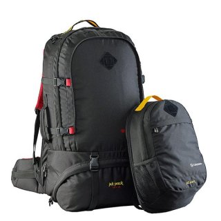 Caribee Jet pack 65 л туристичний рюкзак з поліестеру чорний