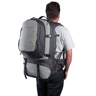 Caribee Jet pack 65 л туристичний рюкзак з поліестеру сірий