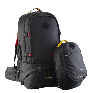 Caribee Jet pack 75 л туристический рюкзак из полиэстера черный