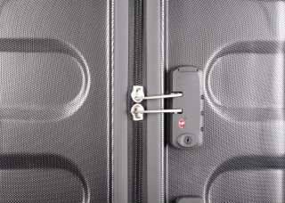 Carlton Carbon 31 л чемодан из поликарбоната на 4-х колесах графитовый
