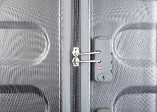 Carlton Carbon 31 л валіза з полікарбонату на 4-х колесах срібляста