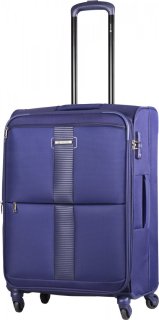 CARLTON Newbury 64,5 л чемодан тканевый синий с расширительной молнией